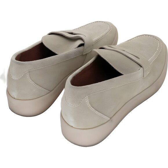 VINTAGE FOUNDRY Men's Slip-On Loafers Beige Comfy EU 43.5 Size 10.5 M - Picture 3 of 6
